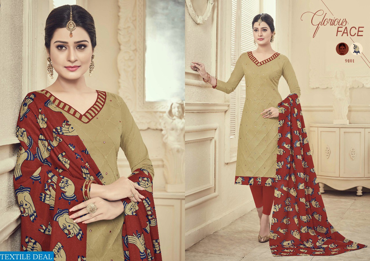 Raghav brandy Wholesale cotton pintex Dress material